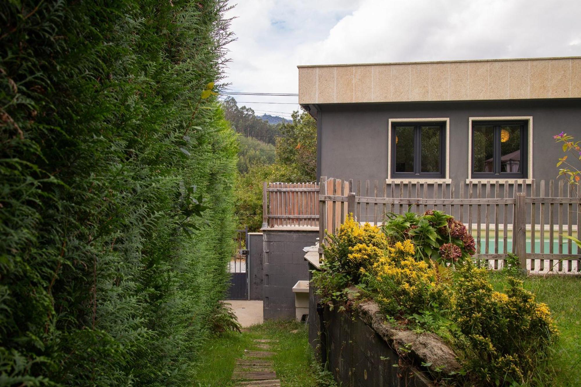 Chalet Con Piscina Y Diversion Ria De Vigo Vilaboa Esterno foto