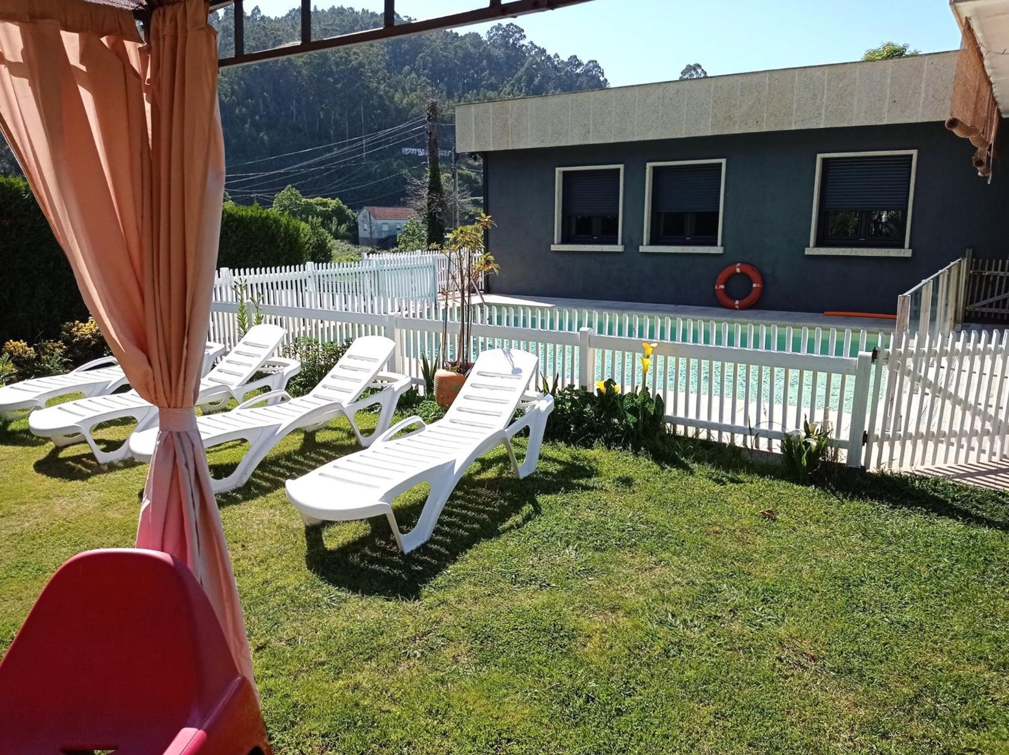 Chalet Con Piscina Y Diversion Ria De Vigo Vilaboa Esterno foto